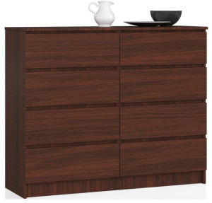 Komoda K 120 Cm 8 Szuflad Wenge