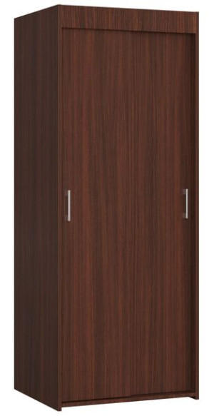Szafa przesuwna do przedpokoju 70 cm - wenge - 2D