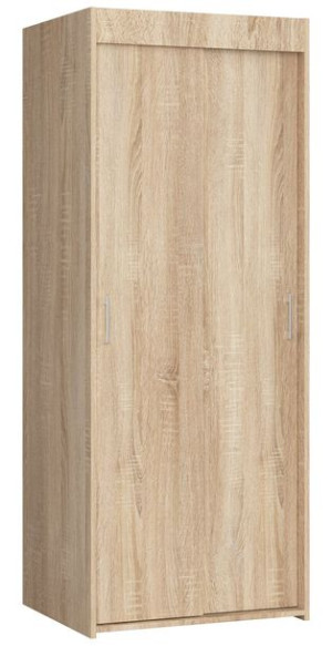 Szafa przesuwna do przedpokoju 70 cm - dąb sonoma - 2D