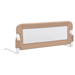 Barierka do łóżeczka dziecięcego, taupe, 102x42 cm, poliester