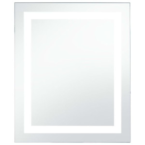Ścienne lustro łazienkowe z LED i czujnikiem dotyku, 50x60 cm