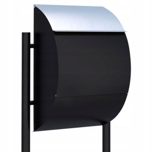 Wolnostojąca Skrzynka Na Listy Jumbo Czarna Inox
