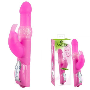 Penis Wibrator Rotacyjny + Stymulator Łechtaczki 26cm