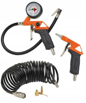 Black Decker Zestaw Pneumatyczny Pistolet Wąż 6szt