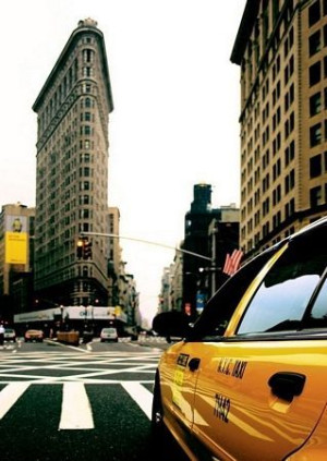 Cloudy day at New York - fototapeta 115x175 cm