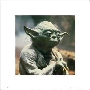 Gwiezdne Wojny Star Wars yoda - plakat premium 40x40 cm