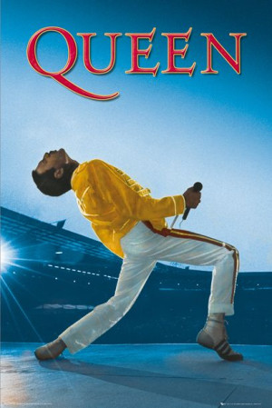 Queen - Live at Wembley - Freddie Mercury - plakat 61x91,5 cm