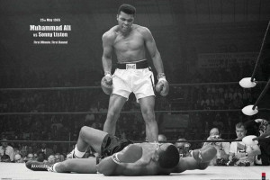 Boks - Muhammad Ali vs Liston - plakat 91,5x61 cm