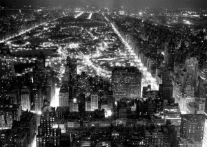 Nowy Jork Central Park Nocą - plakat 91,5x61 cm