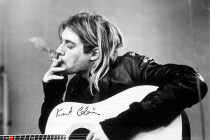 Kurt Cobain Smoking Nirvana - plakat 91,5x61 cm