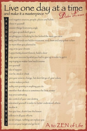 Dalai Lama od A do Zen - Buddyzm - plakat 61x91,5 cm