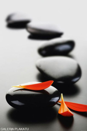 Zen Stones - Red - plakat 61x91,5 cm