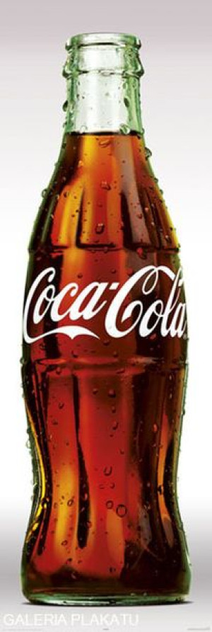 Coca-Cola - Schłodzona Butelka - plakat 53x158 cm