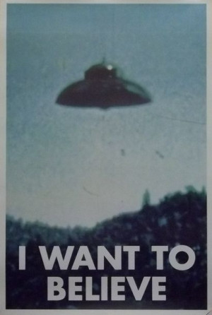 X Files I Want to Believe - UFO - plakat 61x91,5 cm