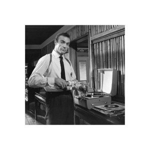 James Bond Vodka Martini Sean Connery - plakat premium 40x40 cm