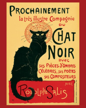 Chat Noir Steinlein - Secesja - plakat 40x50 cm