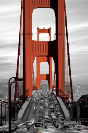 San Francisco Most Golden Gate - plakat 61x91,5 cm