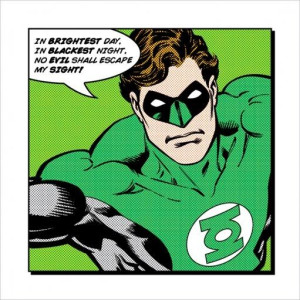 Zielona Latarnia Green Lantern Brightest Day - plakat premium 40x40 cm