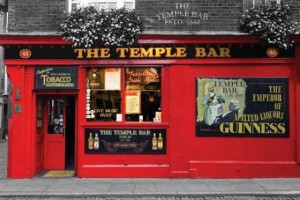 Temple Bar Dublin - Irlandzki Pub - plakat 91,5x61 cm