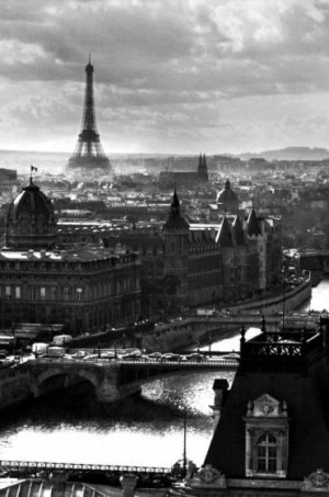 Paryż Panorama Miasta Wieża Eiffla - plakat 61x91,5 cm