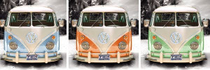 Volkswagen Californian Camper route one - plakat 91,5x30,5 cm