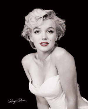 Marilyn Monroe Red Lips - plakat 40x50 cm