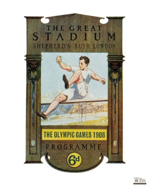 London 1908 Olympics - plakat premium 40x50 cm