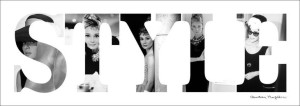 Audrey Hepburn Style - plakat premium 95x33 cm