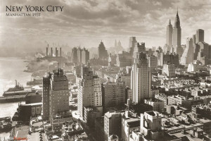 Nowy Jork 1931 Manhattan East River - plakat 91,5x61 cm