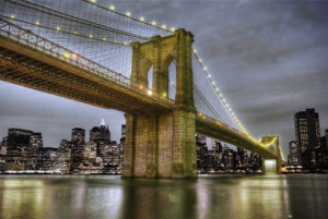Nowy Jork Brooklyn Bridge - plakat 91,5x61 cm