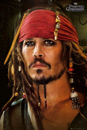 Piraci z Karaibów Johnny Depp Red Bandana - plakat 61x91,5 cm