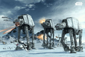 Star Wars Gwiezdne Wojny Bitwa o Hoth - plakat 91,5x61 cm