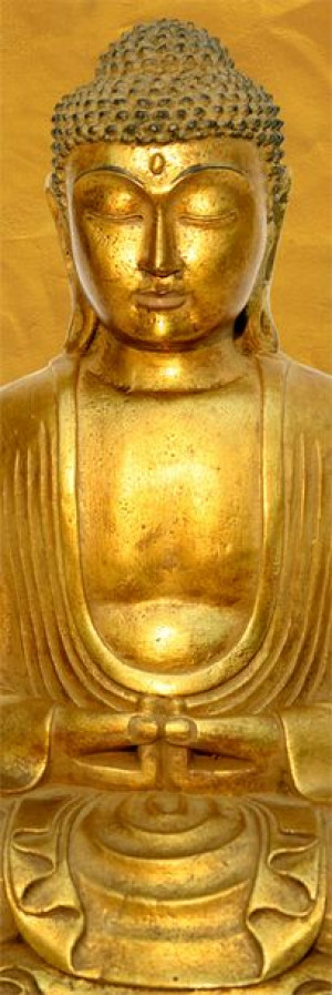 Golden Buddha - Złoty Budda - plakat 53x158 cm