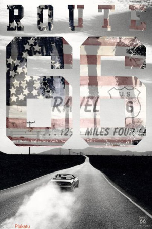Route 66 - USA - plakat 61x91,5 cm