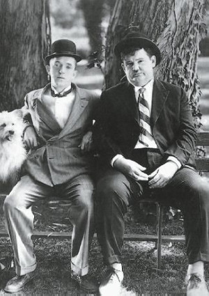 Flip i Flap - Laurel and Hardy - plakat 67,5x95 cm