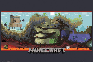 Minecraft Podziemia - plakat 91,5x61 cm