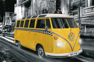 Volskwagen Camper - Nowy Jork Taxi - plakat 91,5x61 cm