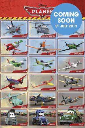 Samoloty - Planes Bohaterowie - plakat 61x91,5 cm