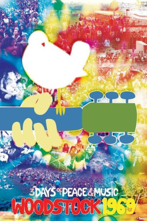 Woodstock 1969 Peace and Music - plakat 61x91,5 cm