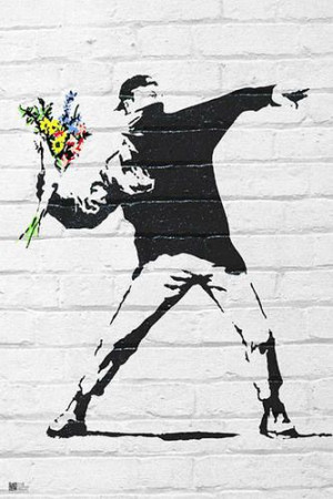 Banksy Zamieszki - plakat 61x91,5 cm