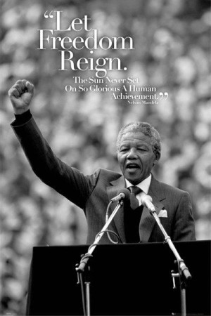 Nelson Mandela Wolność - plakat 61x91,5 cm