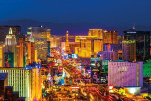 Las Vegas Nocą - plakat 91,5x61 cm