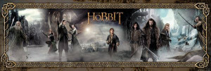 The Hobbit Pustkowie Smauga Mgła - plakat 158x53 cm