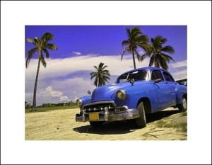 Kuba - limuzyna I - plakat premium 80x60 cm