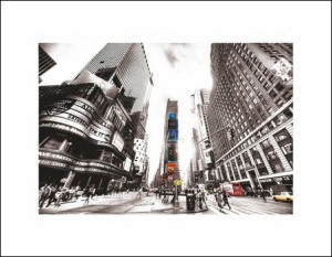 Times Square Vintage New York - plakat premium 80x60 cm