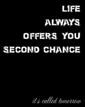 Second chance - plakat 40x50 cm