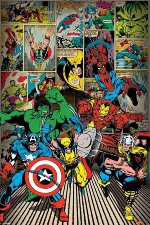 Marvel Comics - Here Come The Heroes - plakat 61x91,5 cm