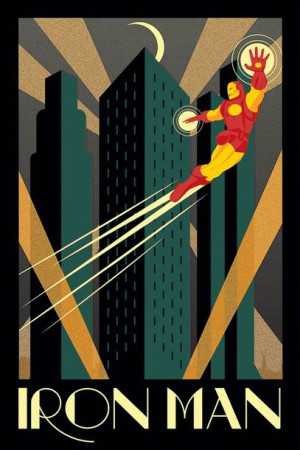 Marvel Iron Man Retro - plakat 61x91,5 cm