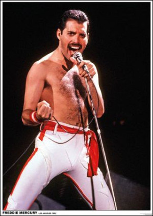 Queen Live Los Angeles 1982 Freddie Mercury - plakat 59,5x84 cm