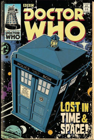 Doctor Who Tardis Komiksowa Wersja - plakat 61x91,5 cm